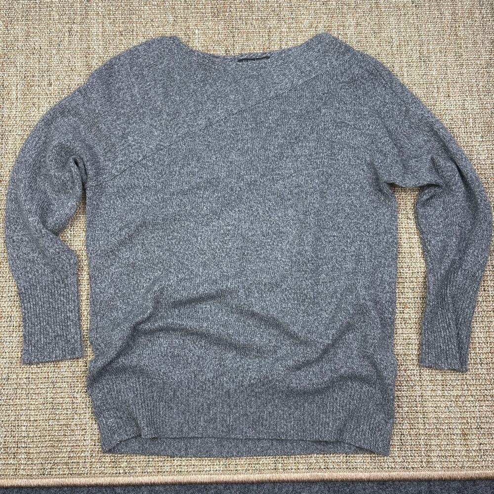 🩶 Eileen Fisher 100% Cashmere Sweater | Size XS | Heather Gray | Boatneck